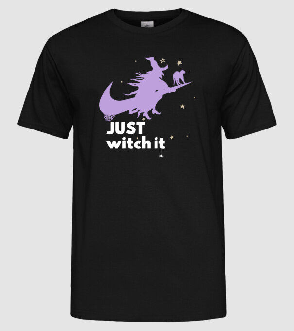 Just witch it minta fekete pólón