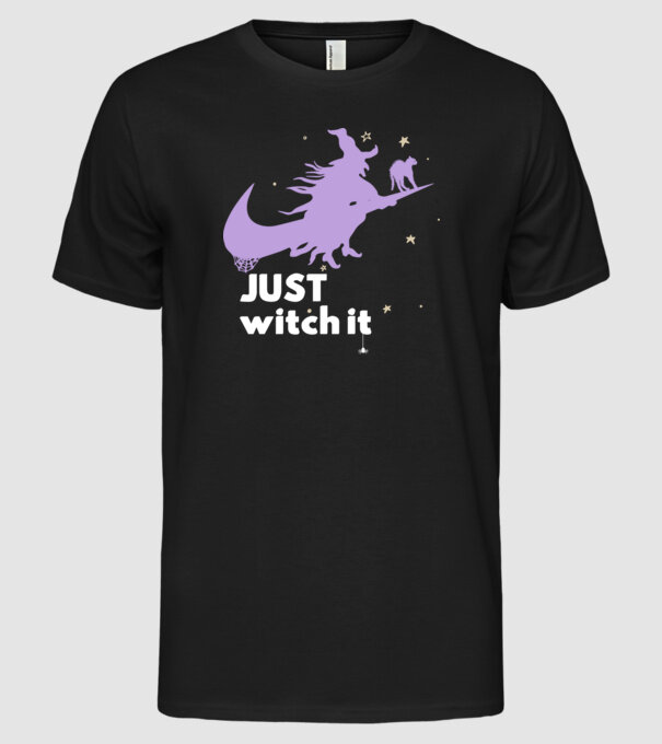Just witch it minta fekete pólón