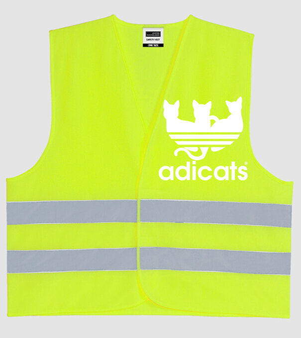 Adicats minta neonsárga pólón