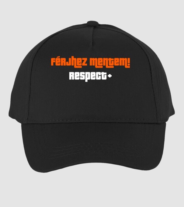 Férjhez mentem respect minta fekete pólón