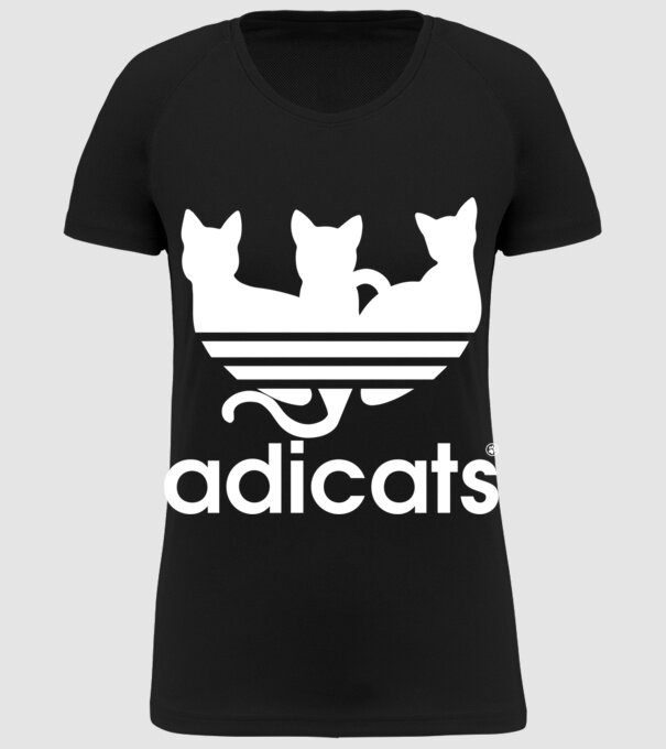 Adicats minta fekete pólón