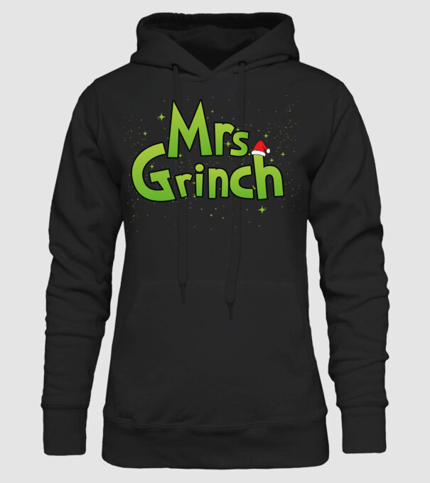 Mrs Grinch minta fekete pólón