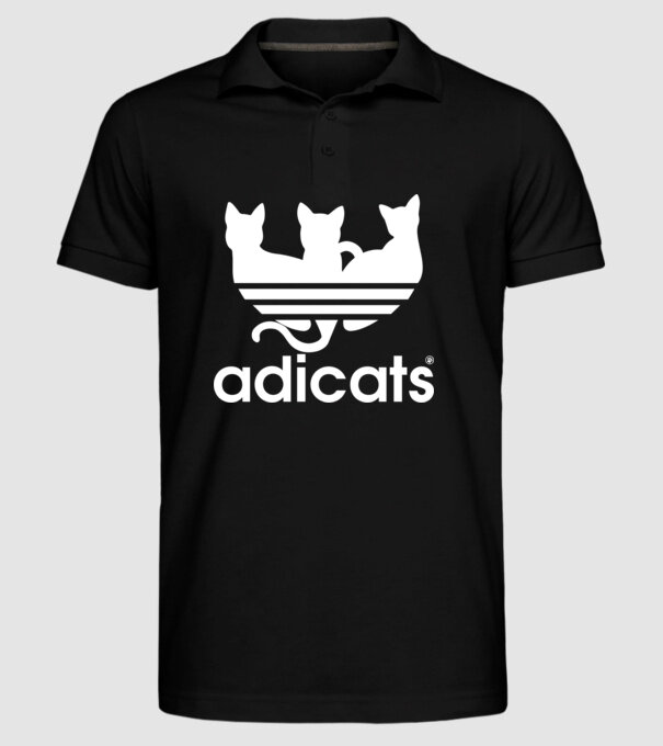 Adicats minta fekete pólón