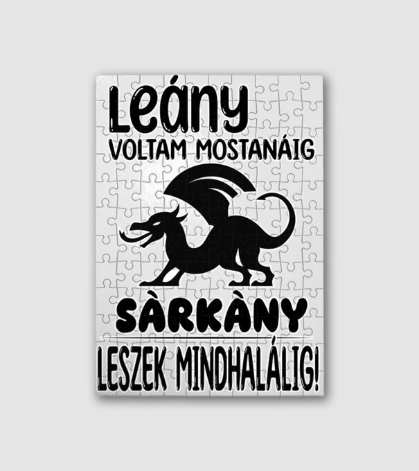 Leány voltam mostanáig minta fehér pólón