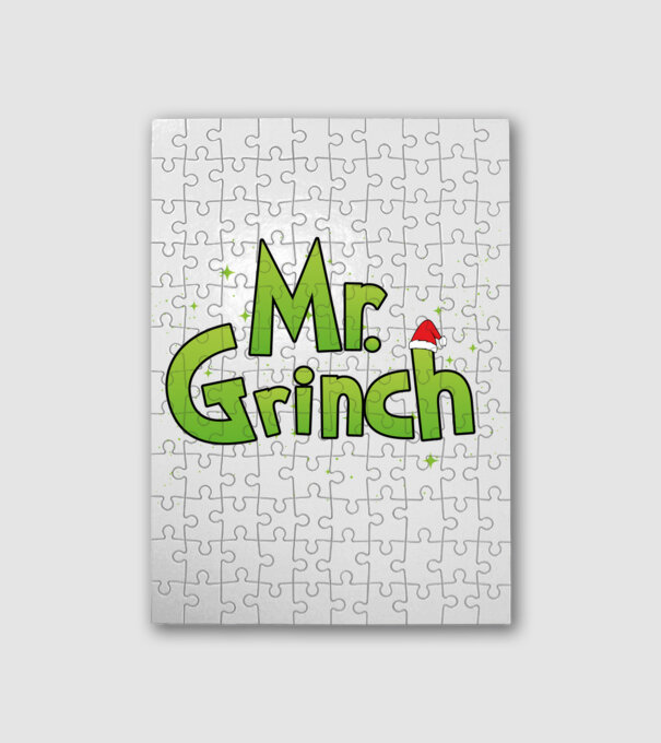 Mr.grinch minta fehér pólón