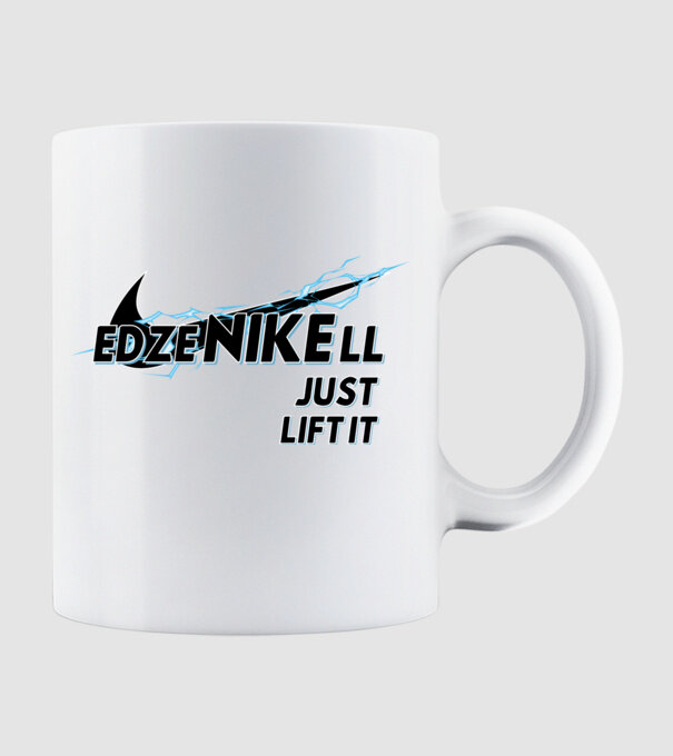 EdzeNIKEll minta fehér pólón