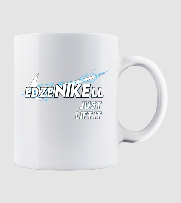 edzeNIKEll fehér minta fehér pólón