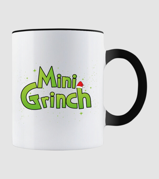 Mini Grinch minta fekete pólón