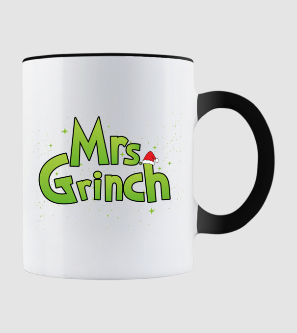 Mrs Grinch minta fekete pólón