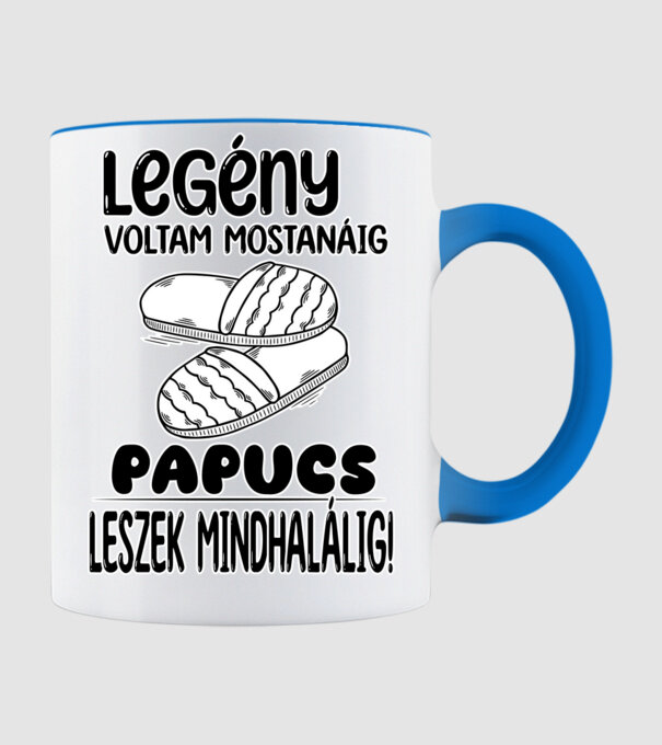 Legény voltam mostanáig minta világoskék pólón