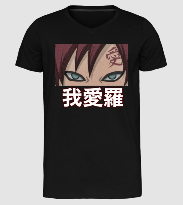 Gaara minta fekete pólón