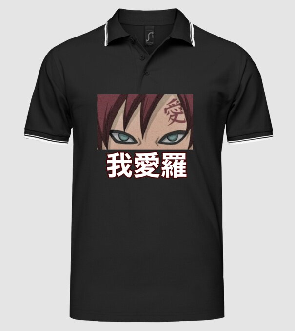 Gaara minta fekete pólón