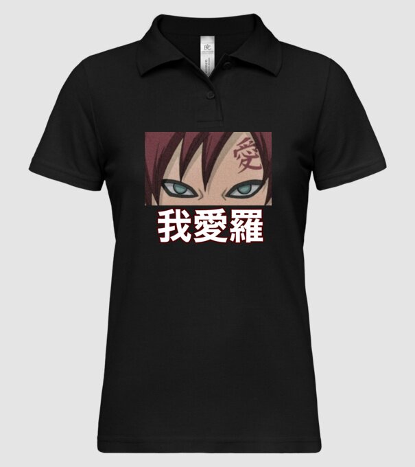 Gaara minta fekete pólón