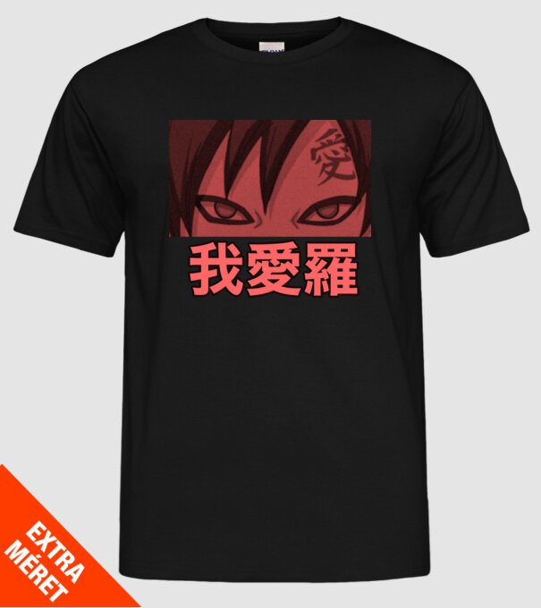 Gaara minta fekete pólón