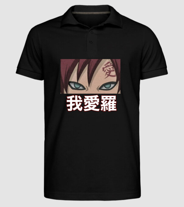 Gaara minta fekete pólón