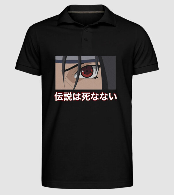 Uchiha Itachi minta fekete pólón