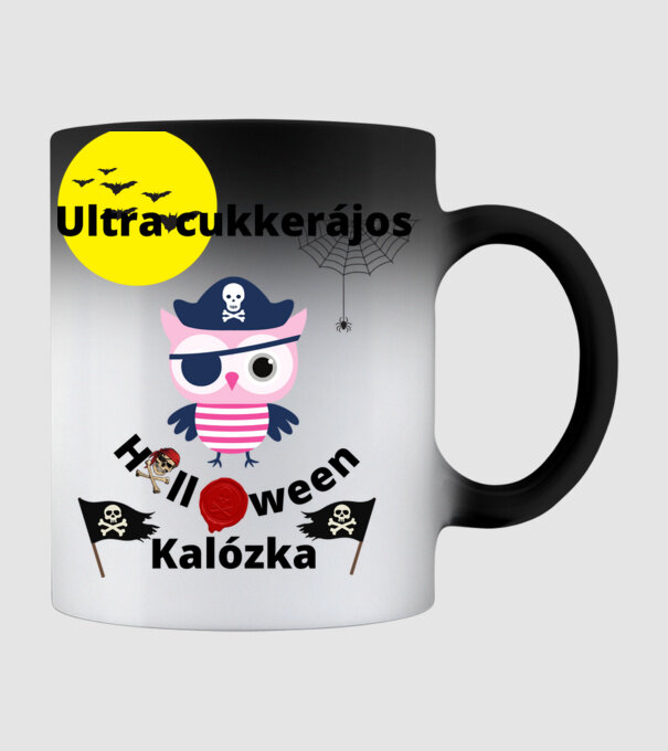 Ultracukkerájos minta fekete pólón