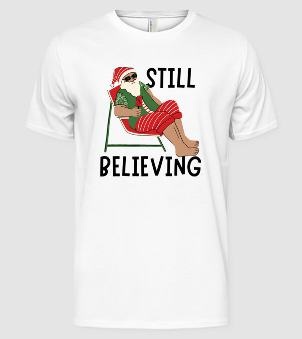 Still Believing minta fehér pólón