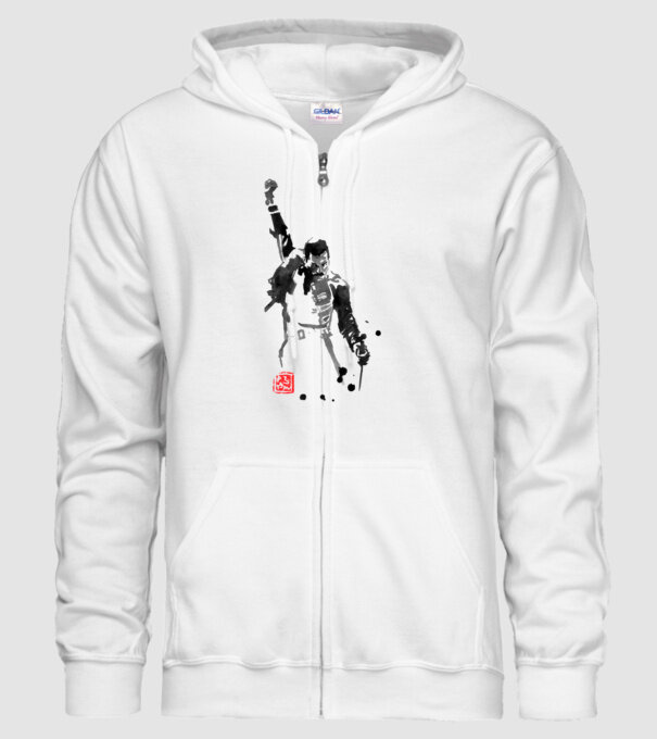 freddie mercury minta fehér pólón