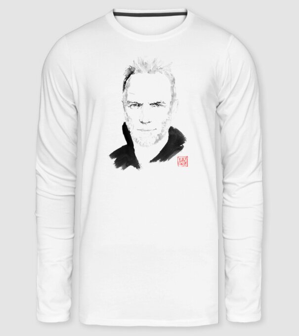 sting minta fehér pólón
