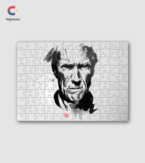 clint eastwood minta fehér pólón