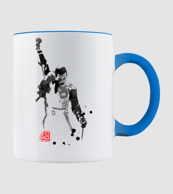 freddie mercury minta világoskék pólón