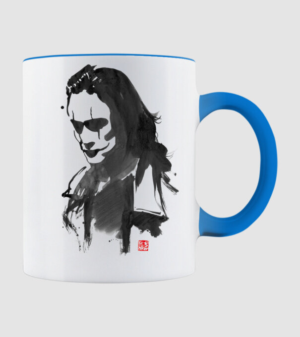 the crow minta világoskék pólón
