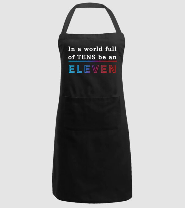 Stranger Things - In a world full of TENS be an ELEVEN 21 minta fekete pólón