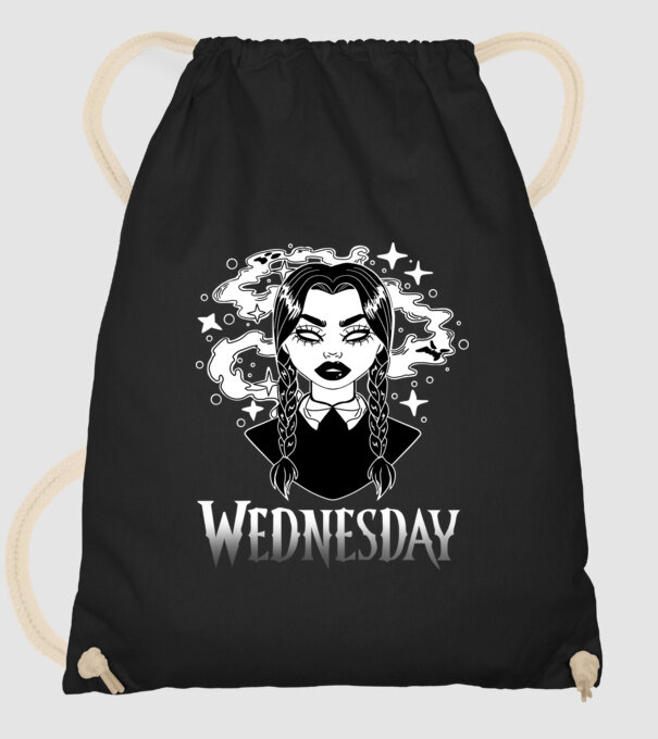 Wednesday Addams Magic minta fekete pólón