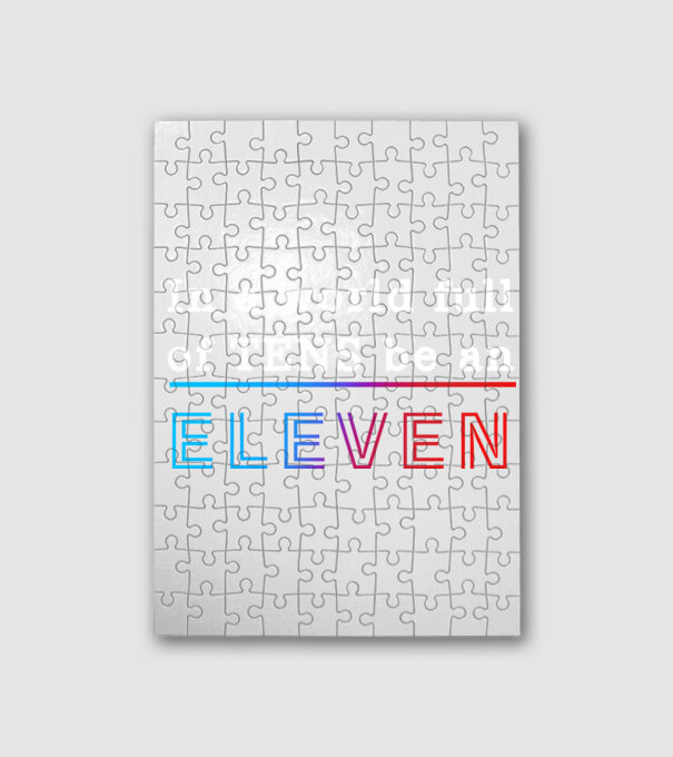 Stranger Things - In a world full of TENS be an ELEVEN 21 minta fehér pólón