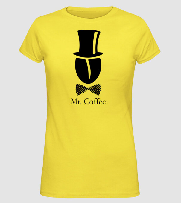 mr.coffee minta sárga pólón