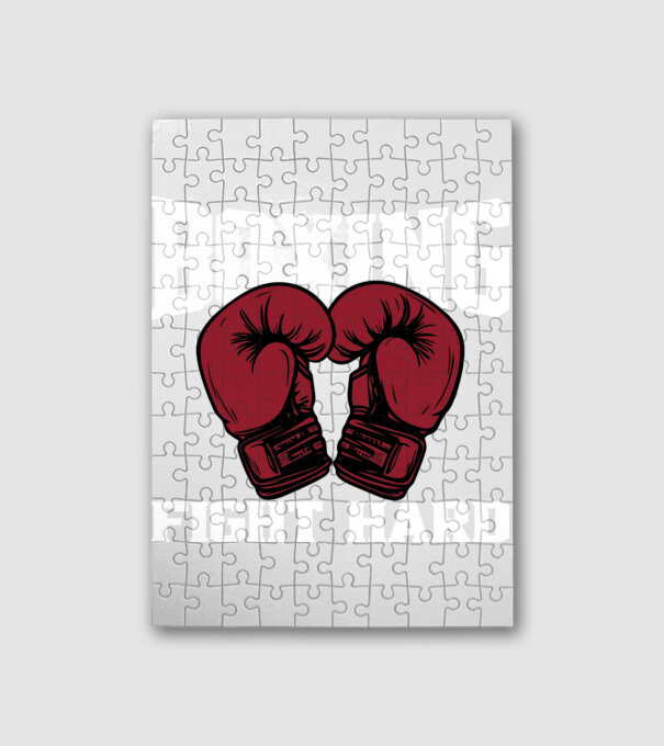 Boxing 3 minta fehér pólón