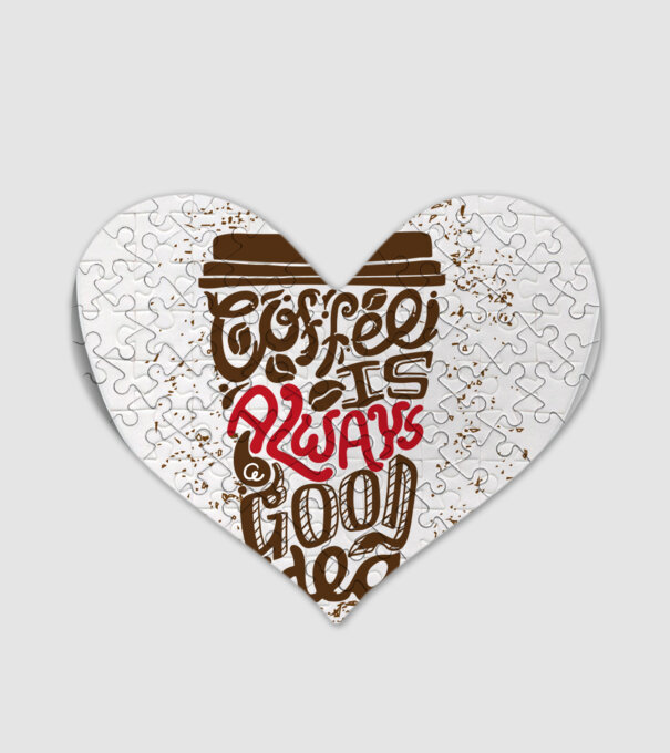coffee minta fehér pólón