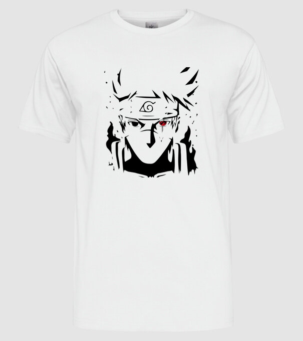 Kakashi minta fehér pólón