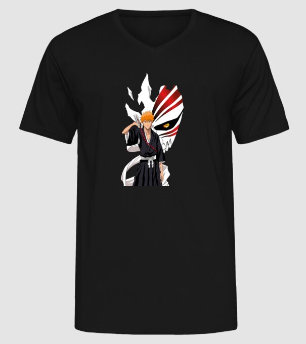 Bleach minta fekete pólón