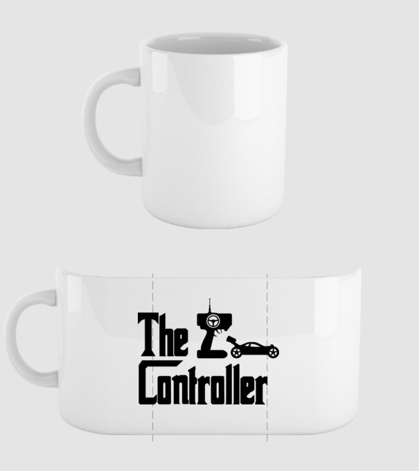 The Controller - Rc autós minta minta fehér pólón