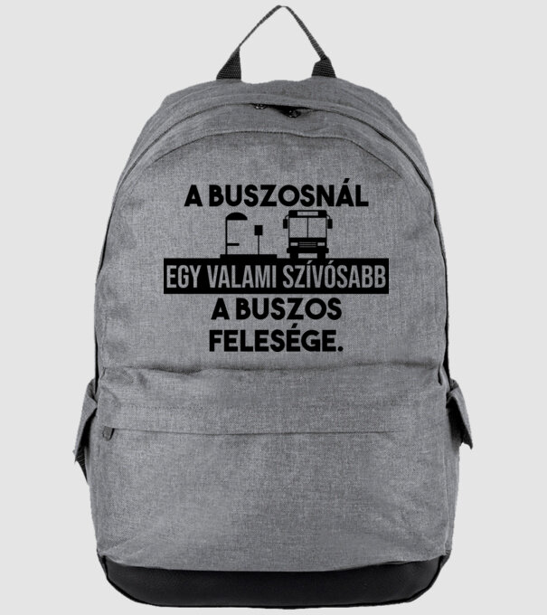 A buszosnál egy valamiszívósabb minta szürke pólón
