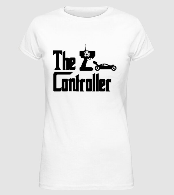 The Controller - Rc autós minta minta fehér pólón