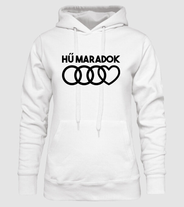 Hű maradok, audis minta. minta fehér pólón