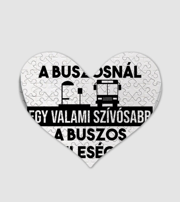 A buszosnál egy valamiszívósabb minta fehér pólón