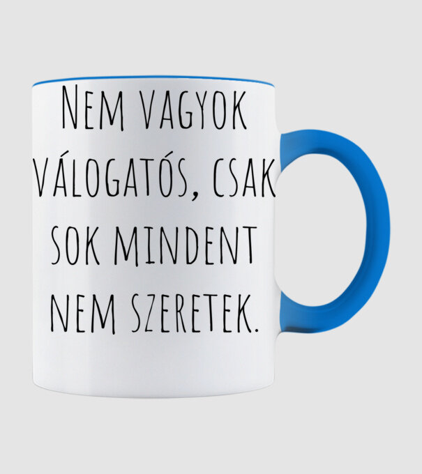 Vicces, vidám, szarkasztikus minta világoskék pólón