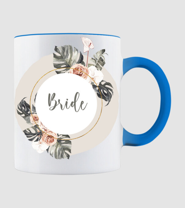 Lánybúcsú trópusi - Bride minta világoskék pólón