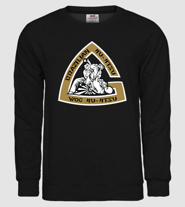 Jiu Jitsu minta fekete pólón