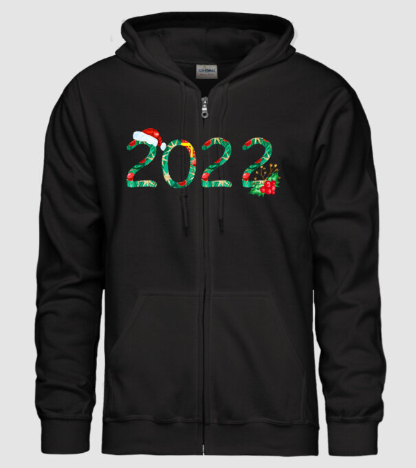 2022 minta fekete pólón