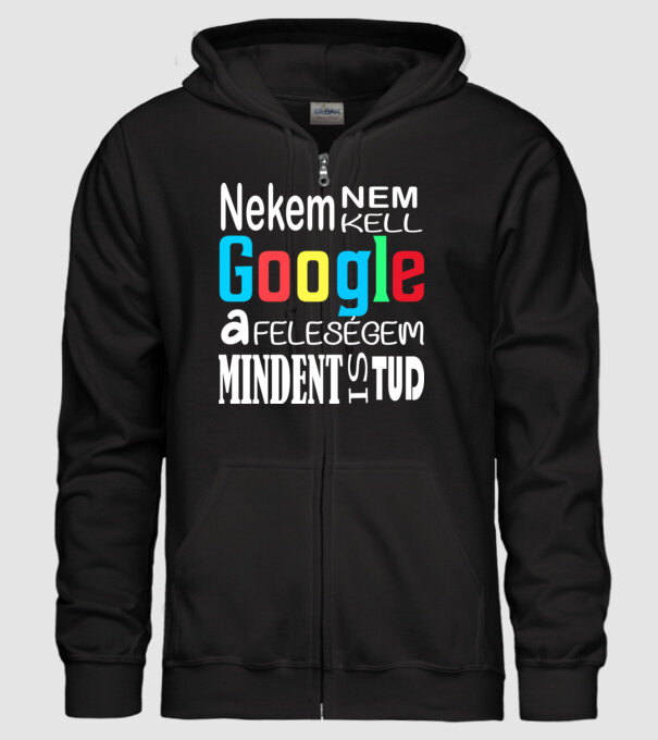 Google minta fekete pólón