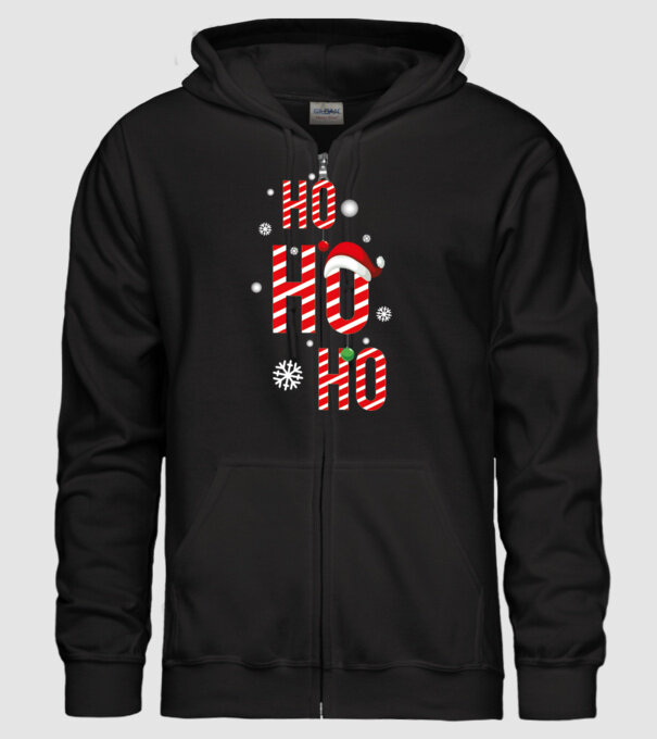 Ho ho ho minta fekete pólón