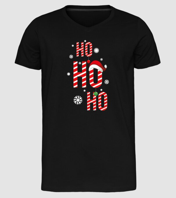 Ho ho ho minta fekete pólón