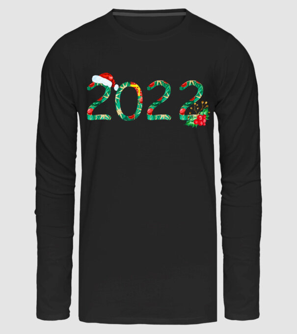 2022 minta fekete pólón