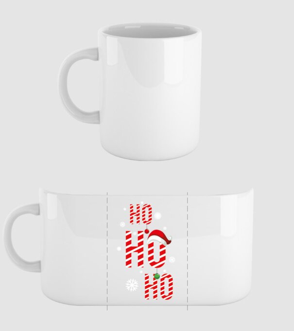 Ho ho ho minta fehér pólón