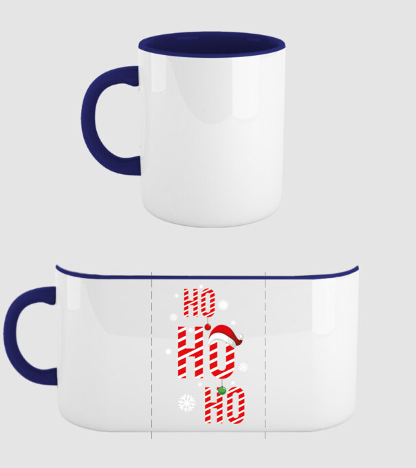 Ho ho ho minta sötétkék pólón